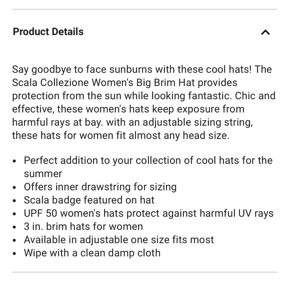 Scala Collection Women's Adjustable Cotton Sun Hat READ FULL DESCRIPTION. - Picture 7 of 8